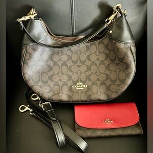 Coach Mara Hobo Bag w/ matching wallet